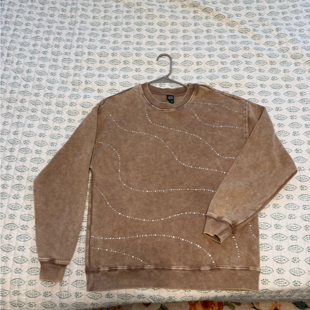 Wild Fable Tan Crew Neck Sweater